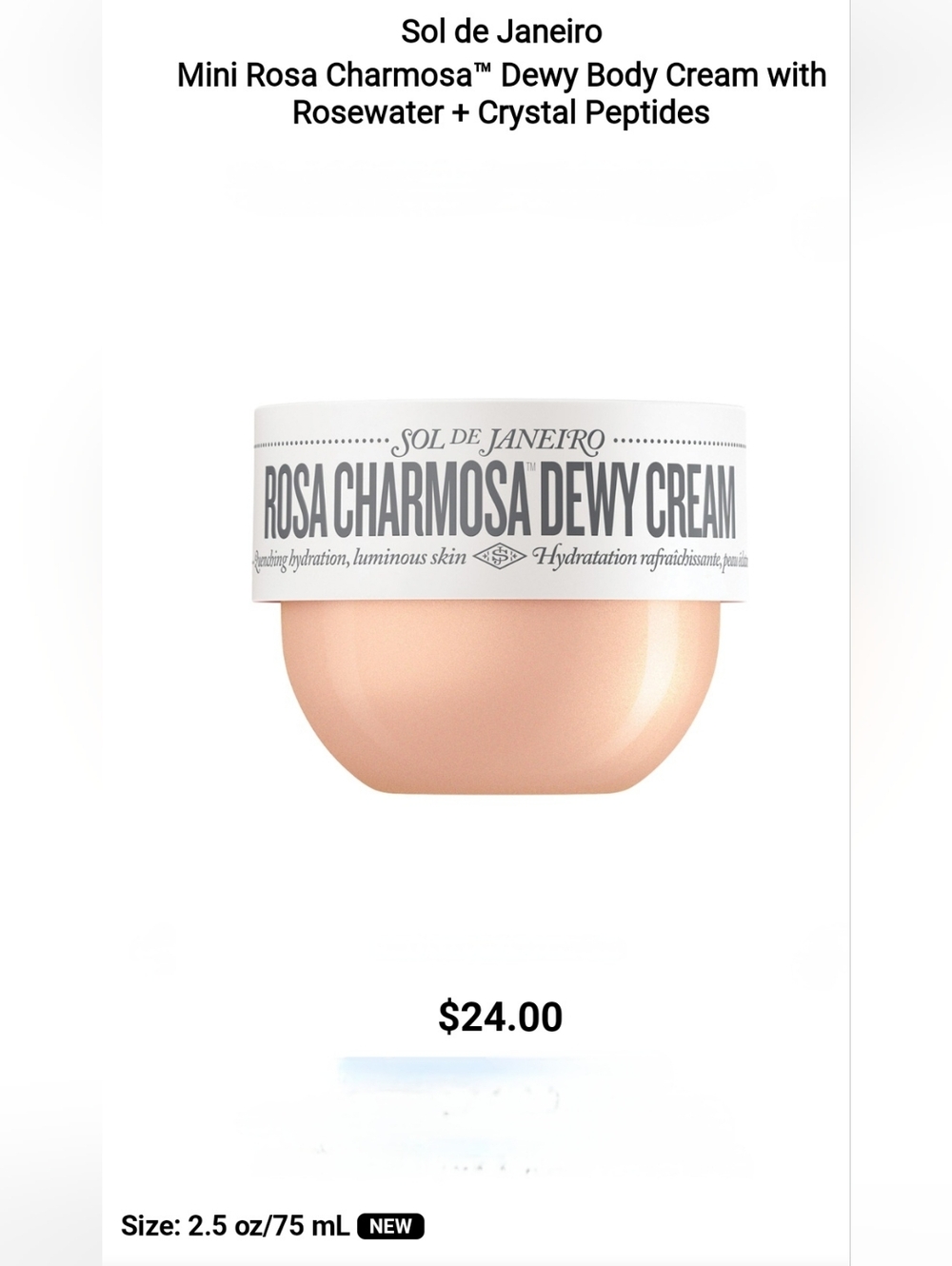 Sol de Janeiro Rosa Charmosa Dewy Cream